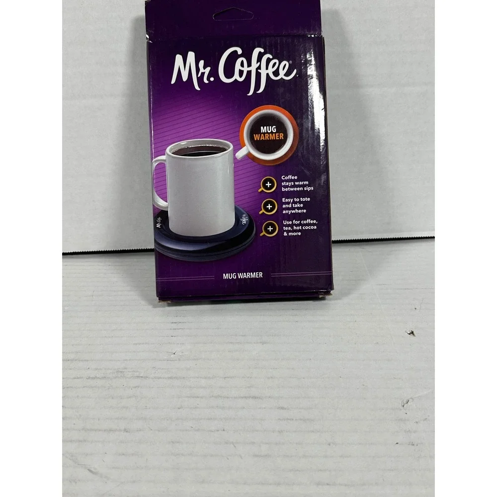 Mr. Coffee Mug Warmer Black Portable‎ Beverage Heater MWBLKPDQ-RB New